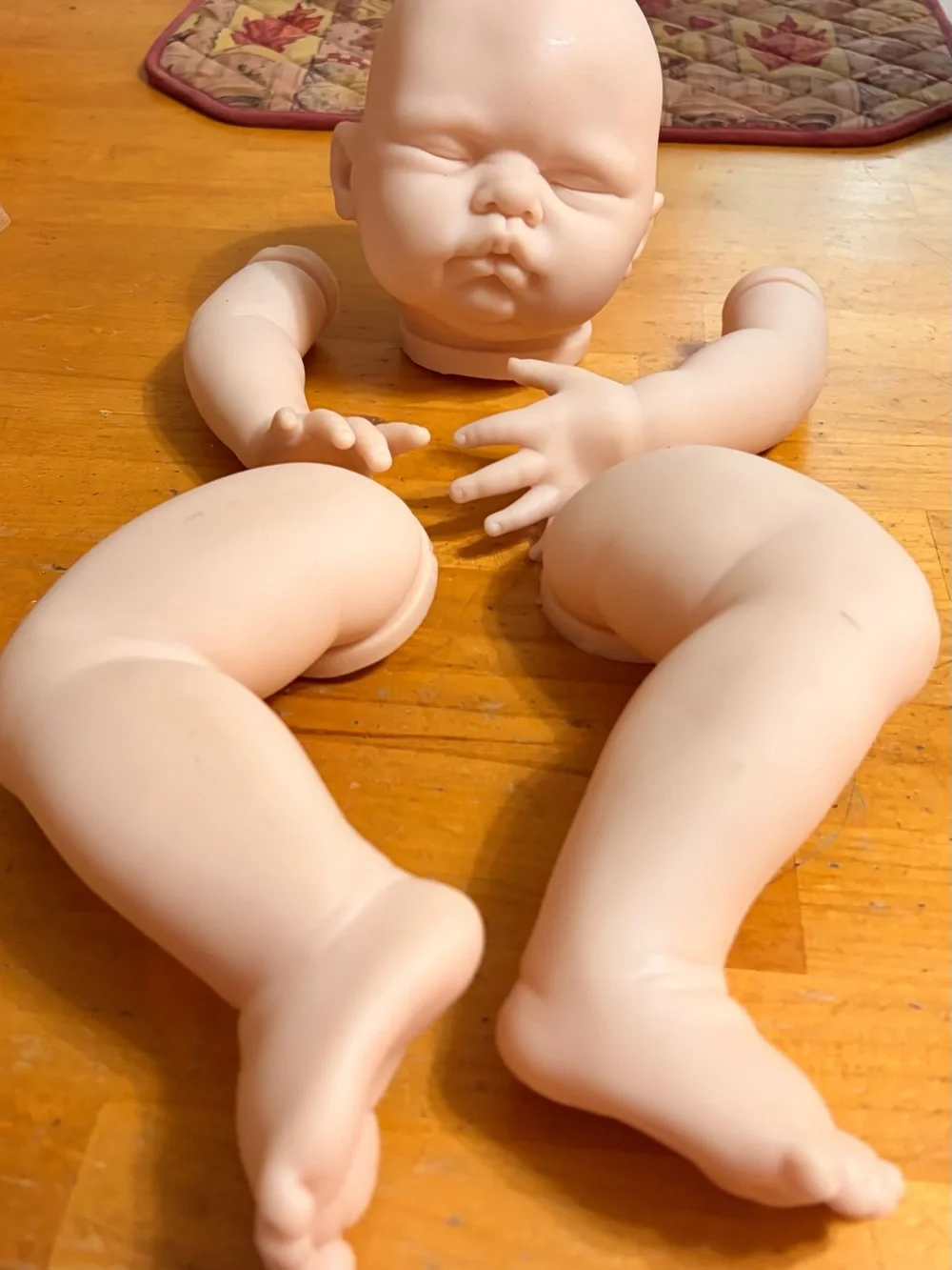 Unbranded Soft Vinyl Doll Kit in Flesh Tone - Reborn Doll Parts